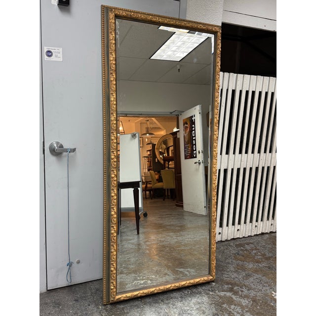 Early 21st Century Custom Design Horizontal Carved Frame Wall Mirror For Sale - Image 5 of 12