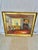 Red Early 20th Century Interior Painting Oil on Canvas For Sale - Image 8 of 12