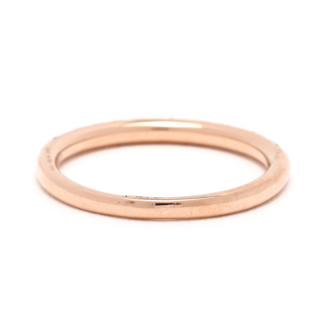 Modern Multi-Color Sapphire Band Ring, 14k Rose Gold, Ring Size 5.75, Stackable For Sale - Image 3 of 6