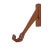 Pedro Friedeberg Style Wall Mounted Carved Wooden Coat Hook in Form of an Arm For Sale
