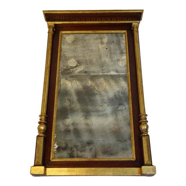 Large Antique Gold Gilt French Empire Wall Mirror Chairish