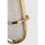 Metal Chapman & Myers for Visual Comfort Signature Gracie Tall Bracketed Sconce in Antique-Burnished Brass with White Glass For Sale - Image 7 of 10