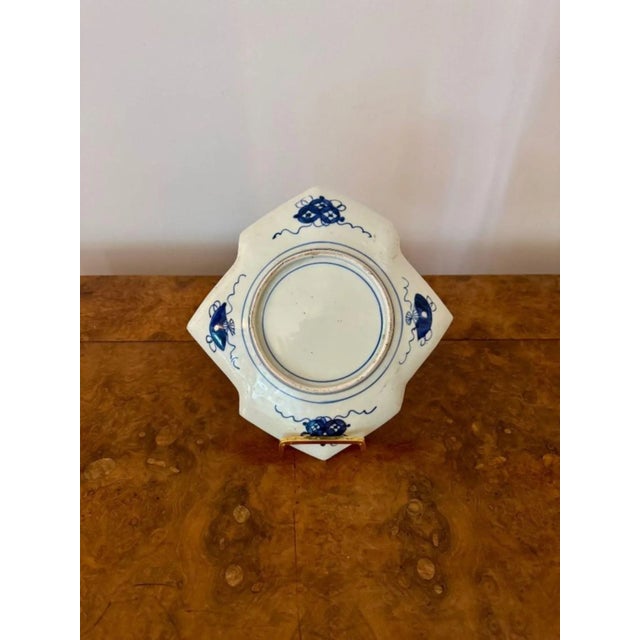 Antique Japanese Imari Unusual Shaped Plate, 1900 For Sale - Image 4 of 5