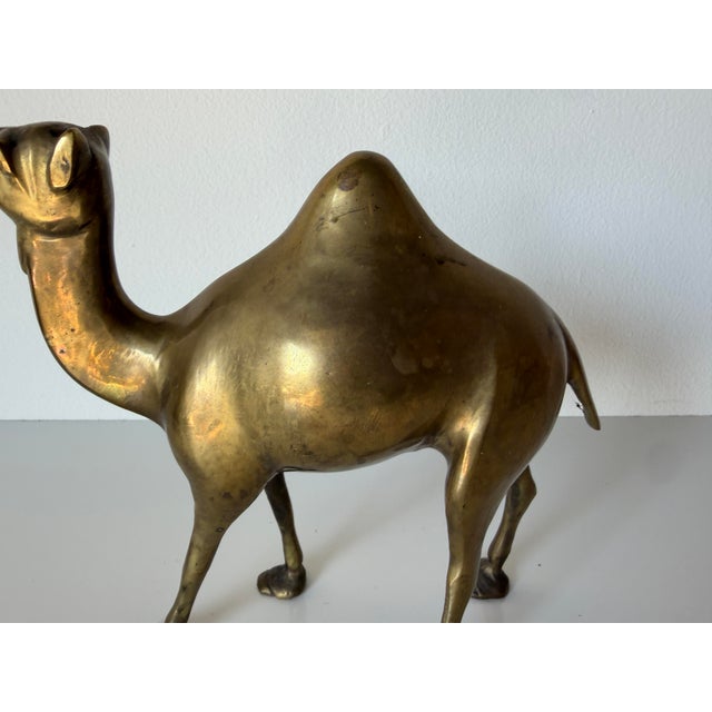 1970s 1980s Vintage Solid Brass Camel Figurine Sculpture For Sale - Image 5 of 12
