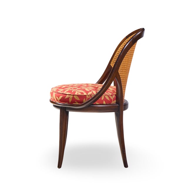 Widdicomb Mid Century Camel Back Cane and Mahogany Dining Chairs - Set of 6 For Sale - Image 9 of 11