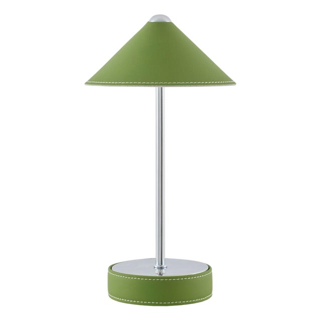 Nomelle Accent Table Lamp Brushed Grass Green For Sale