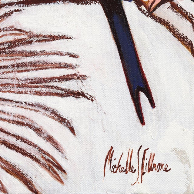 2020s Life in Color - Abstract Colorful Vibrant Birds Oil Painting on Canvas Original Artwork by Michelle Fillmore For Sale - Image 5 of 9