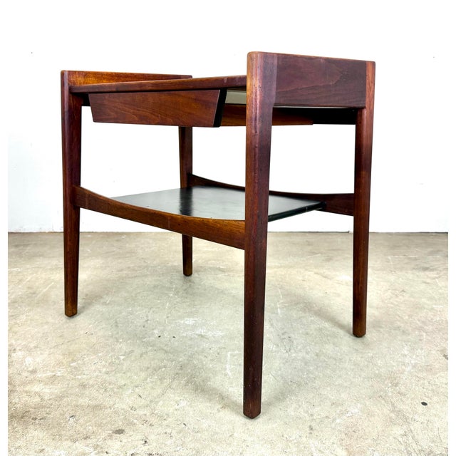 1960’s Mid Century Modern Jens Risom Walnut Nightstand For Sale - Image 12 of 12