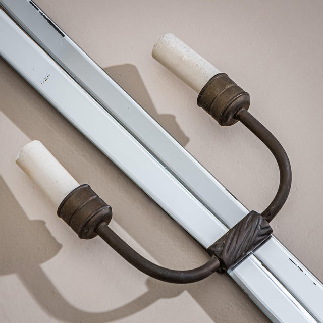 Italian 1930s Mirrored Wall Sconces, Attributed to Luigi Fontana - a Pair For Sale - Image 3 of 8