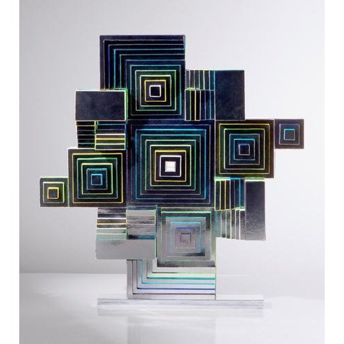 Maya Blue, Maya Blue, 2025, Paper Collage on Foam Board For Sale - Image 4 of 10