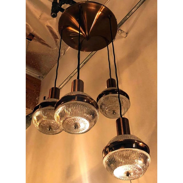 Italian 1960s Five Pendant Flush Mount by Stilnovo For Sale - Image 3 of 8