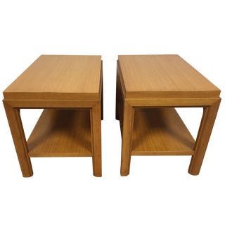 Edward Wormley Style End Tables - A Pair For Sale