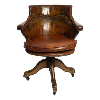 Captain's Swivel Chair, 1920s For Sale