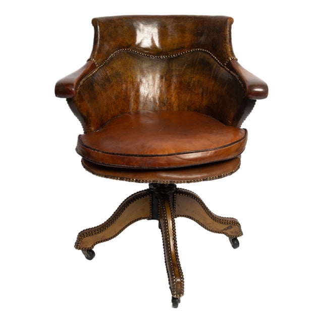 Captain's Swivel Chair, 1920s For Sale