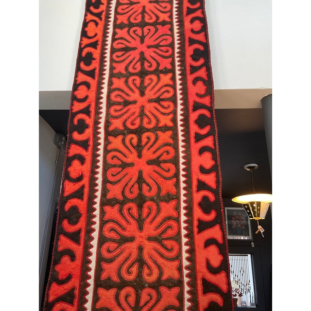 Textile Vintage Shyrdak Felt Runner 2'4" X 21'5" For Sale - Image 7 of 17