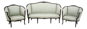 Living Room Set, France, 1870s, Set of 3