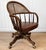 Traditional Vintage Traditional Mahogany & Cane Bankers Swivel Desk Chair For Sale - Image 3 of 17