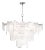 Regina Andrew Echo Glass Chandelier, Polished Nickel For Sale