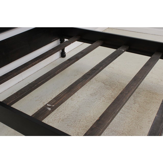 Black Ralph Lauren King Size Black Plantation Poster Bed For Sale - Image 8 of 16