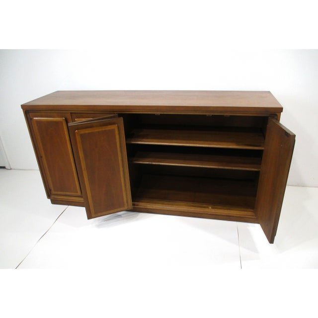 Broyhill Mid Century Walnut Credenza Forward 70 Collection For Sale In Cincinnati - Image 6 of 12
