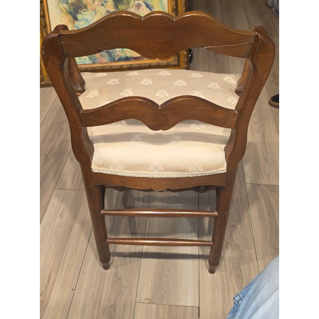 1960s 1960s French Provential Wood Arm Chair For Sale - Image 5 of 14