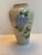 1990s Lenox "Blue Hydrangeas" Collection Ceramic 10.5" Tall Ivory Vase Embossed Hand Painted Floral Design For Sale - Image 5 of 15