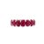 14k White Gold Natural Ruby Eternity Band, Size 6.5 For Sale - Image 9 of 9