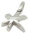 Cartier 18k White Gold Star Charm Pendant For Sale