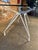 Vintage Glass Dining Table With White Painted Steel Spider Base For Sale - Image 4 of 7