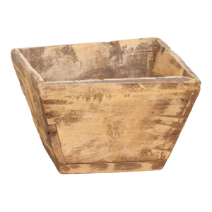 Vintage Artisan's Wood Grain Bin