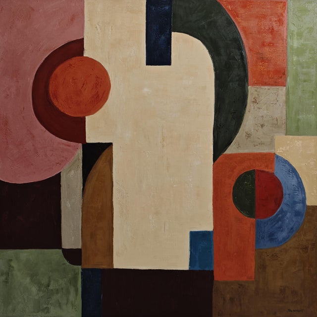 Attraction is a large-scale original oil painting by French contemporary artist Sophie Dumont, created in 2026. The...