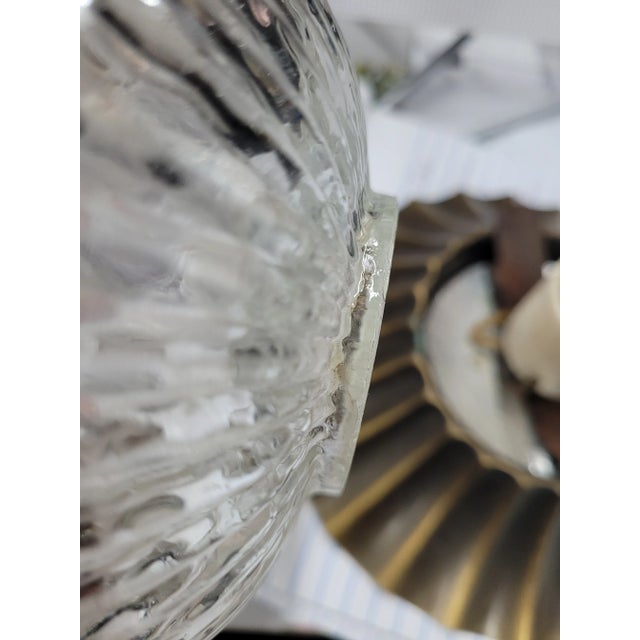 Vintage Mid-Century 1970s Halo Lighting Bronze & Glass Flush Mount Ceiling Fixture For Sale - Image 13 of 14