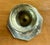Traditional Vintage Brass Octagon Base Candlestick Holder For Sale - Image 3 of 6