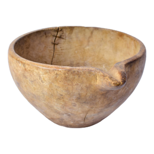 Mid-Century Turkana African Wood Bowl
