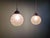 Art Deco Pendant Lights in Pressed Molded Frosted Glass, 1930s, Set of 2 For Sale - Image 4 of 16