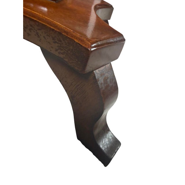 Vintage Neoclassical Lyre-Base Marble-Top Accent Table For Sale - Image 11 of 11
