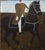 Contemporary Equestrian Portrait. Large Horse Oil Painting 200 X 180 Cm For Sale
