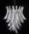 Glass Italian Murano Glass Petal Chandeliers, Set of 2 For Sale - Image 7 of 13