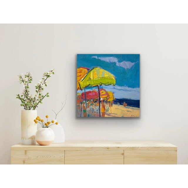 2020s Impressionistic Seascape Original Oil Painting For Sale - Image 5 of 9