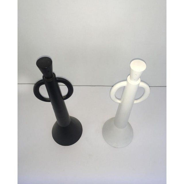 Postmodern Abstract Sculptures by Alessandro Guerriero Portabuono Qua, Italy, 1980s, Set of 2 For Sale - Image 10 of 18