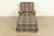 1980s Harden Furniture English Country Plaid Upholstered Lounge Chair With Ottoman For Sale - Image 5 of 15