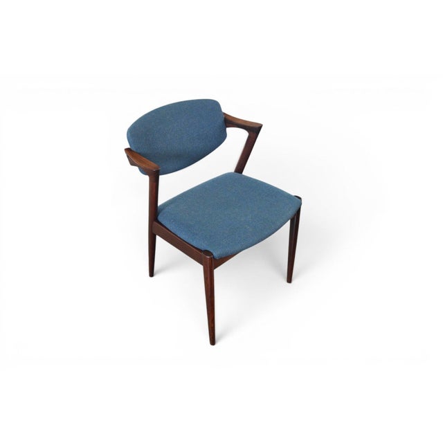 Set of Eight Attributed to Kai Kristiansen Model 42 Dining Chairs in Rosewood For Sale In San Francisco - Image 6 of 12