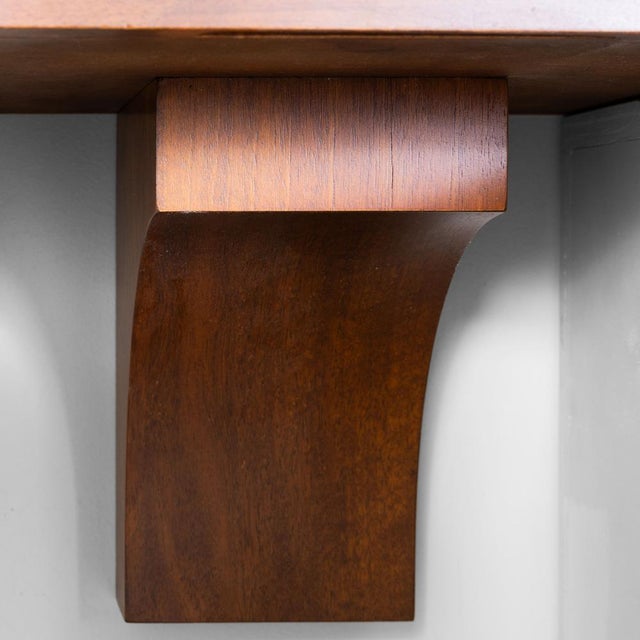 Brown Acerbis Suspended Wooden Bedside Tables, 1970, Set of 2 For Sale - Image 8 of 10