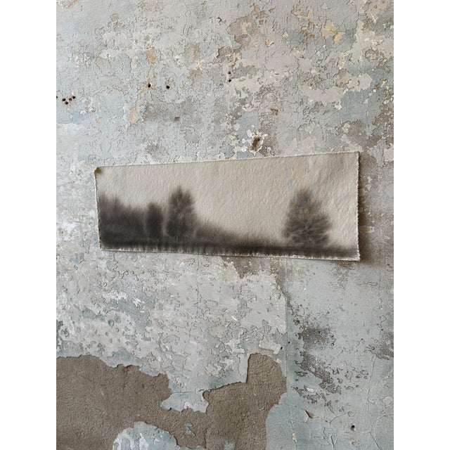 Contemporary Watercolor Landscape on Raw Canvas by Chelsea Fly For Sale - Image 3 of 4