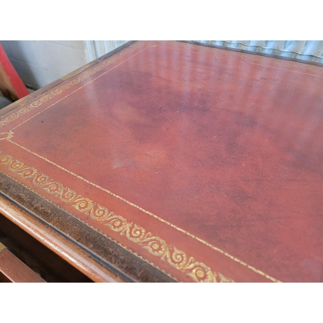 Georgian Leather Top Mahogany Desk Circa. 1840-1860 For Sale - Image 16 of 18