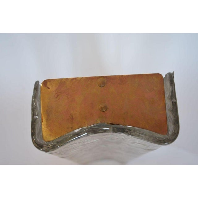 Set of Three Smoky Murano Glass Sconces Designed by Mazzega, Italy, 1960's. For Sale In Los Angeles - Image 6 of 7