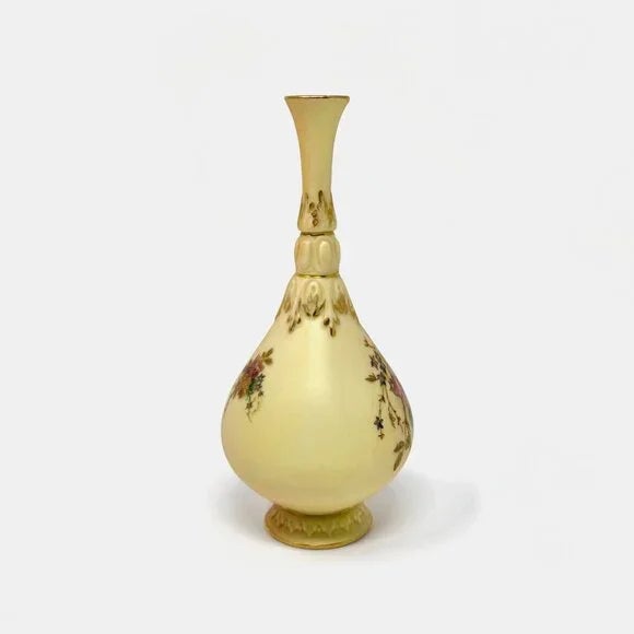 Small Antique 1912 Royal Worcester Floral Vase For Sale - Image 4 of 6