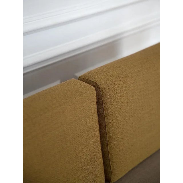 Contemporary Beige and Ochre Mid Sofa by Kann Design For Sale - Image 3 of 8