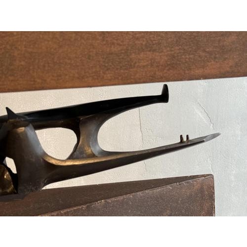 Manuel Alvarez, Abstract Sculpture, Corten Steel & Bronze For Sale - Image 13 of 14
