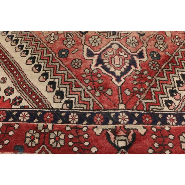 Vintage Persian Shiraz Rug - 04'09 X 06'02 For Sale - Image 4 of 7